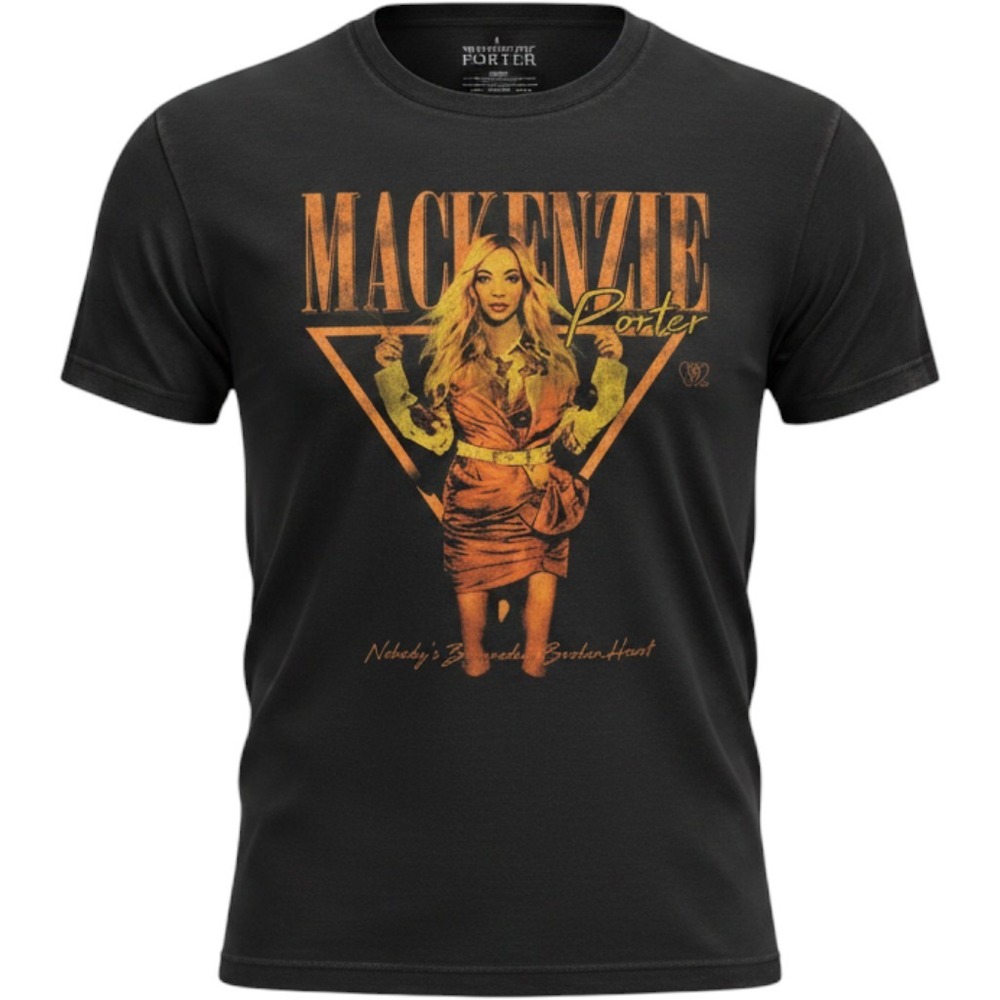 Mackenzie Porter Graphic T-Shirt Black Country Music Concert Tee Small